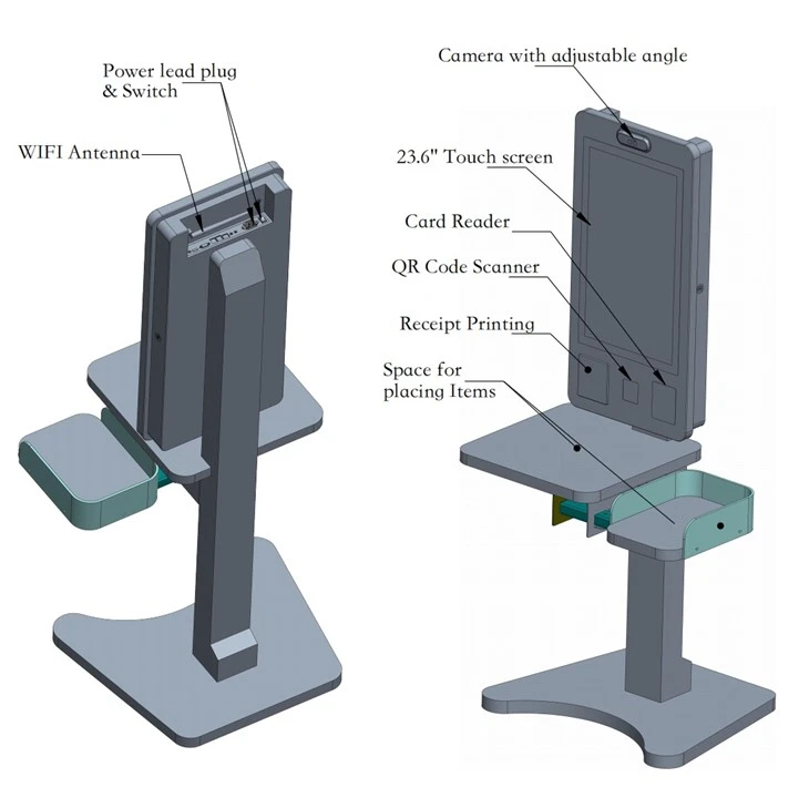 Self Service Sheckout Kiosk For Supermarket
